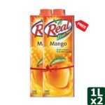 Dabur Real Fruit Power Mango Juice 1 L (Buy 1 Get 1 Free)