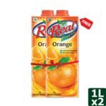 Dabur Real Fruit Power Orange Juice 1 L (Buy 1 Get 1 Free)