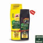 Dabur Vatika Anti-Dandruff Shampoo 180 ml (Free Vatika Black Shine Shampoo 90 ml)