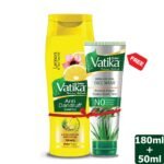 Dabur Vatika Anti-Dandruff Shampoo 180 ml (Free Vatika Facewash 50 ml)