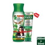 Dabur Vatika Enriched Coconut Hair Oil 300 ml (Free Vatika Facewash 50 ml)