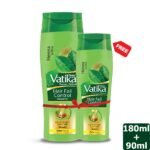 Dabur Vatika Hair Fall Control Shampoo 180 ml (Free Vatika Hair Fall Control Shampoo 90 ml)