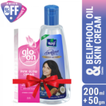 Parachute Hair Oil Advansed Beliphool 200ml & Glo-On Pink Glow Cream 50g Combo