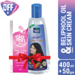 Parachute Hair Oil Advansed Beliphool 400ml & Glo-On Pink Glow Cream 50g Combo
