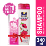 Parachute Naturale Shampoo Nourishing Care 340ml (Glo-On Pink Glow Cream 50g Free)