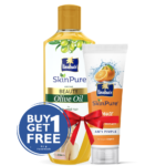 Parachute SkinPure Beauty Olive Oil 200ml (FREE Orange Facewash - ANTI PIMPLE - 50gm)