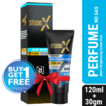 Studio X Blue Water No Gas Perfume Spray for Men 120ml (30gm Men's Brightening Cream FREE)