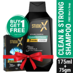 Studio X Clean & Strong Shampoo for Men 175ml (75gm Soap Free)