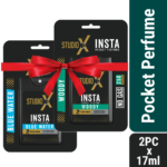 Studio X Insta Pocket Perfume Combo Pack Blue Water & Woody (17ml x 2)