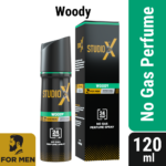 Studio X Woody No Gas Perfume Spray for Men 120ml