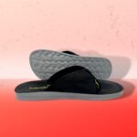 Walkaroo Men’s stylish and Comfort Black & Green Sandal - Image 3