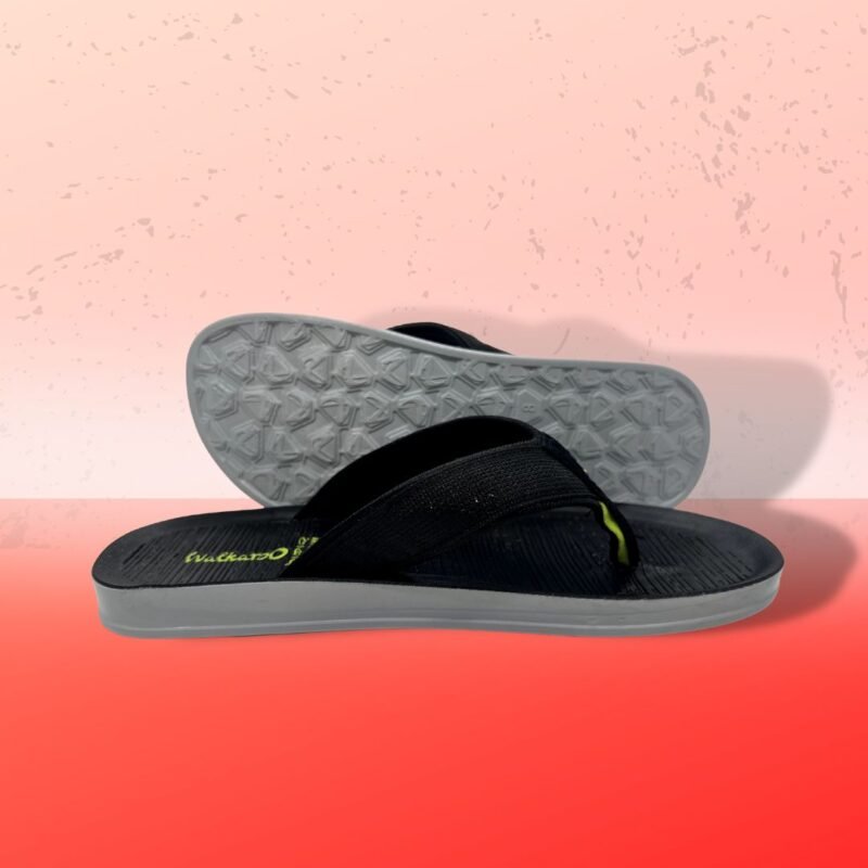 Walkaroo Men’s stylish and Comfort Black & Green Sandal - Image 3