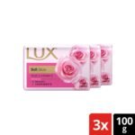 Lux Soap Bar Soft Glow 100g x 3
