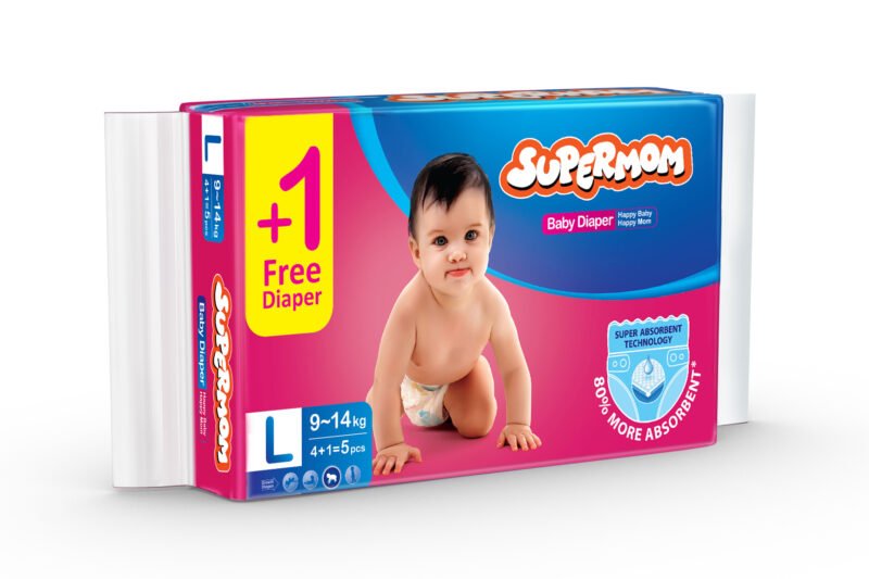 Supermom Baby Diaper (5Pcs) - Image 3