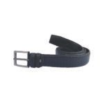 2 inch Black Leather Single Tongue Belt for men- BW11040692