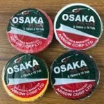 Osaka PVC Tape Electrical/Cricket Tape Black/Red (2 Pcs)