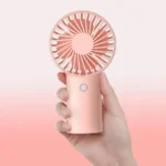 JISULIFE FA20 Rechargeable Mini Handheld Fan (2000mah Battery)- Pink Color