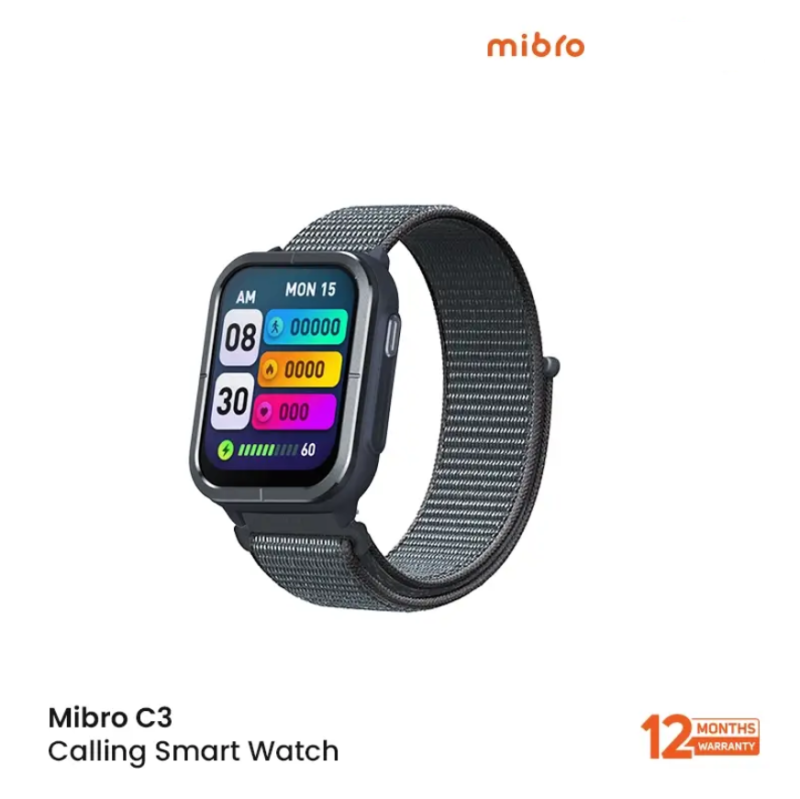 Mibro C3 Calling Smart Watch 2ATM with Dual Straps - Image 2