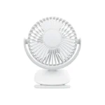 Mini Clip Fan 360 Degree Rotation Rechargeable Fan (WiWu FS03)- White Color