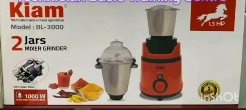 Kiam Blender 1000-W 2 in 1 (BL-3000) - Image 2