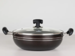 NOAH Nonstick Kadhai / Karai Glass Lid (IB) 30.5CM