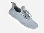 Gents Grey Color Mesh Knitting Lightweight Breathable Slip On Walking Shoes Casual Comfortable Workout Sneakers - Image 3