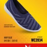 WALKAROO LADIES NAVY COLOR CASUAL AND COMFORTABLE BELLY SHOE