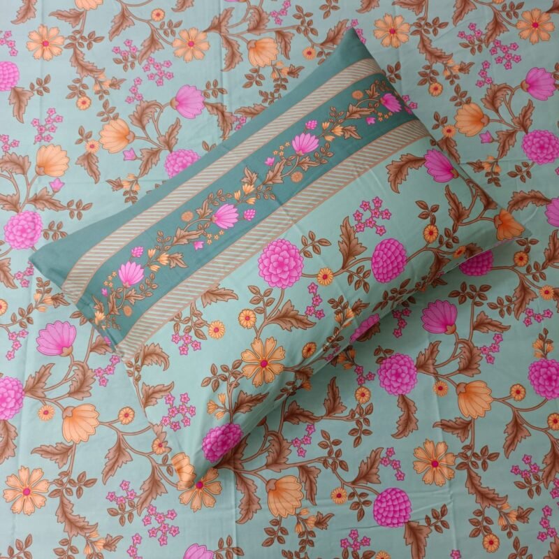 Luxury Twill Cotton Bedsheet – Super King Size – 4 Pecs Set - Image 2