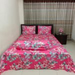 Luxury Twill Cotton Bedsheet – King Size –with pillow cover