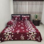 Sale! Luxury Twill Cotton Bedsheet – King Size – with Pillow Cover