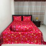 Luxury Twill Cotton Bedsheet – Super King Size – 4 Pecs Set