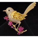 Metal Bird Brooch Hijab Safety Pin For Girls And Women -