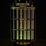 GearUP Acrylic Multicolor Night Lamp (Ramadan Calendar)- Black