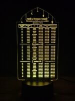 GearUP Acrylic Multicolor Night Lamp (Ramadan Calendar)- Black