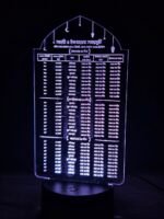 GearUP Acrylic Multicolor Night Lamp (Ramadan Calendar)- Black - Image 2