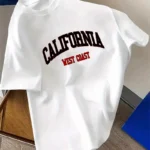 Drop Shoulder Print T-Shirt - California