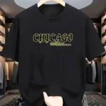 Drop Shoulder Print T-Shirt - Chicago