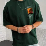 Drop Shoulder Print T-Shirt - Scenario