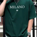 Drop Shoulder Print T-Shirt - Milano 96