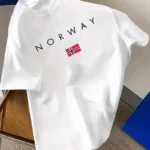 Drop Shoulder Print T-Shirt - Norway