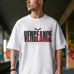 Drop Shoulder Print T-Shirt - Batman - White