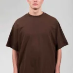Oversized Plain T-Shirt - Brown Coffee