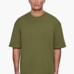 Oversized Plain T-Shirt - Olive