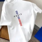 Drop Shoulder Print T-Shirt - Paris - White