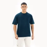 Oversized Plain T-Shirt - Petrol
