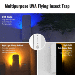 Mosalogic UVA Insect Trap with 5 Sticky Card Refills (5 Pack) - Image 3