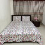 EXPORT COTTON KING SIZE DOUBLE BEDSHEET – 3 PECS SET – CHERRY PLUM