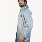 Men’s Waterproof Raincoat Set (Silver Men)
