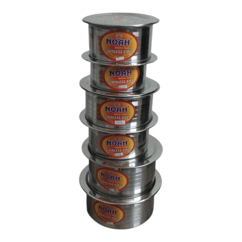Noah Stainless Steel Top Set – 6 Pieces - Image 2