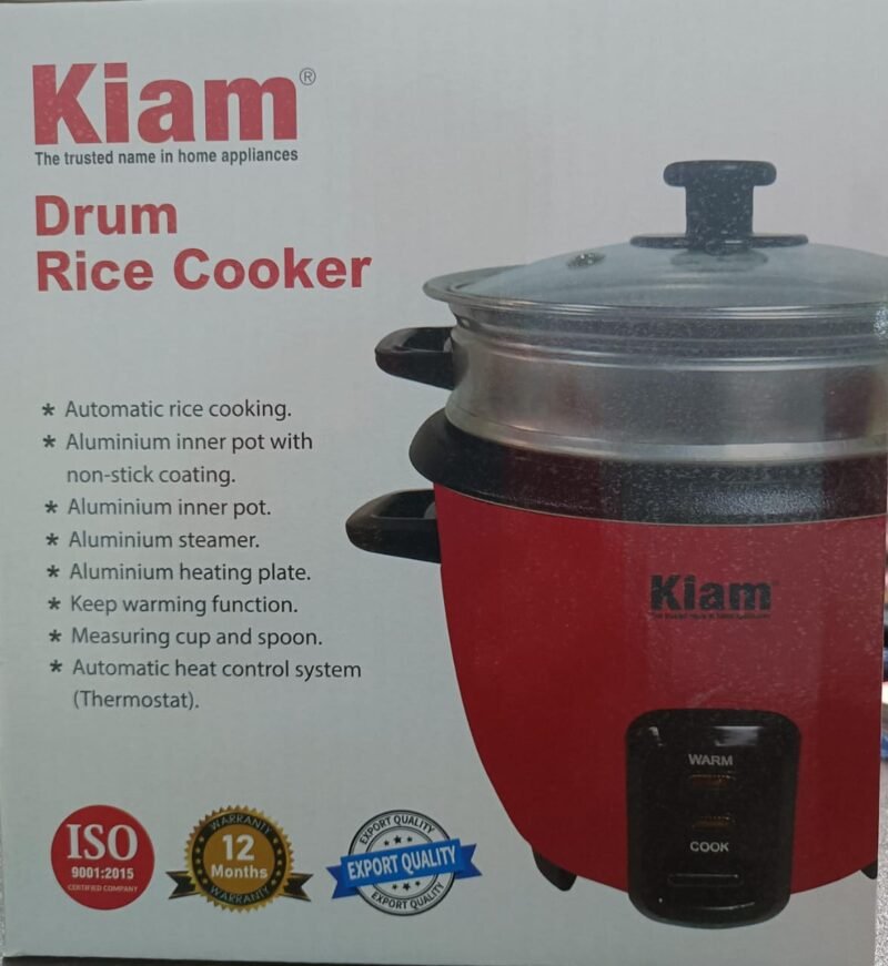 KiAM DRUM RICE COOKER DRC-401 (1.2 LTR) - Image 3